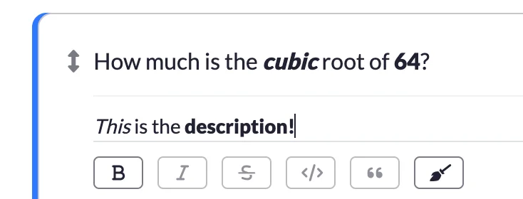 Use question features | Quilgo