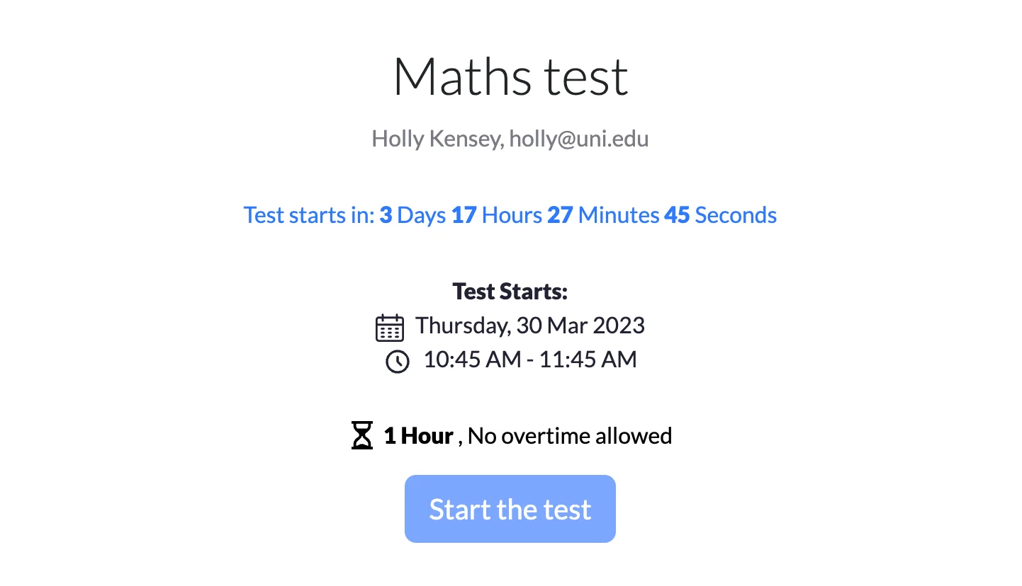 Start tests | Quilgo